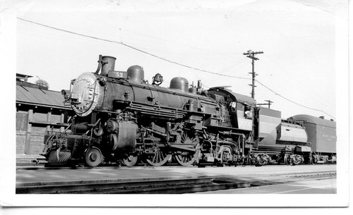 25D273 RP 1950/60er SOUTHERN PACIFIC RAILROAD 4-4-2 LOK #3000 STOCKTON