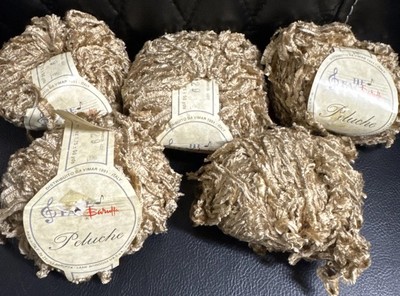 Lot of 5 FARE Baruffa Italy Aerobic 100% Wool Yarn Peluche 89129