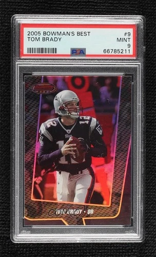 2005 Bowman's Best Tom Brady #9 PSA 9 MINT 0i1b