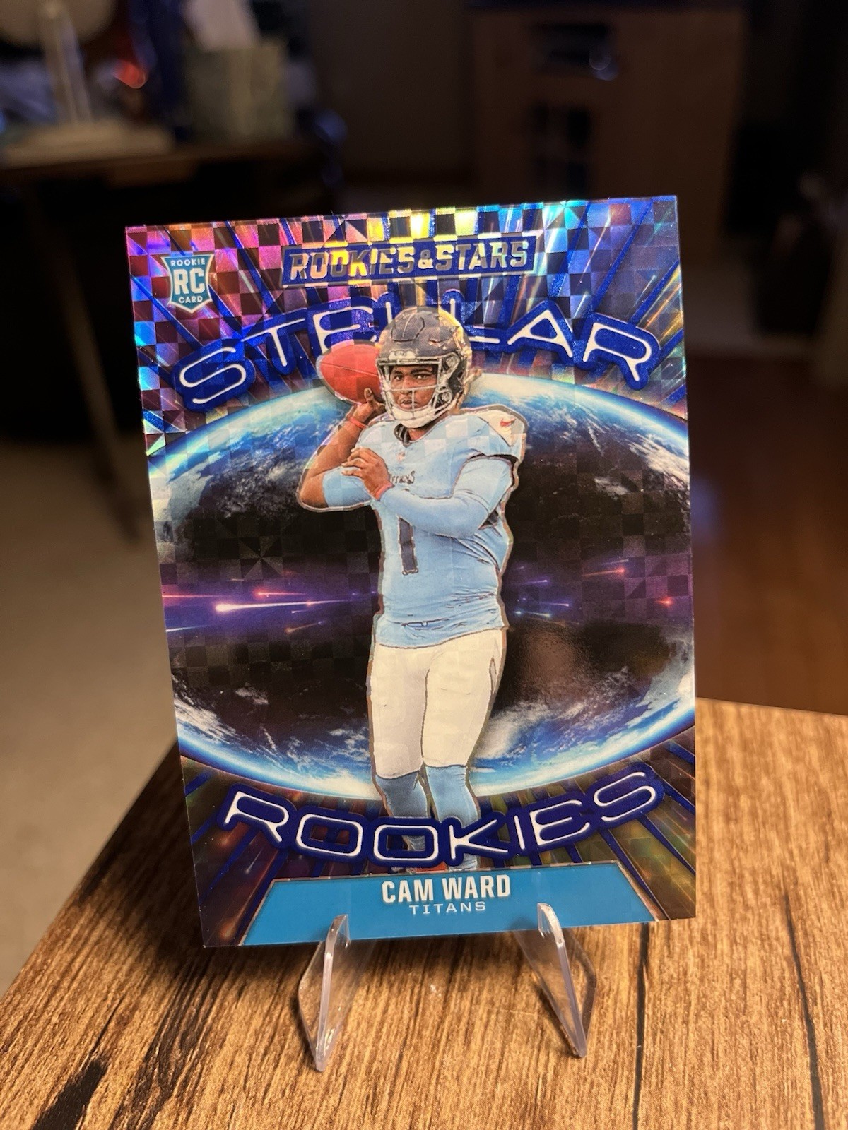 2025 Rookies And Stars Cam Ward Stellar Rookies Blue Plaid- Titans🔥