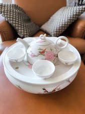 Echtes Chinesisches Teeservice China Porzellan Sammlerst&uuml;ck Tee Set