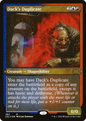 Dack's Duplicate (Foil Etched) #483 *Foil* (NM) Double Masters 2022 (2X2) MTG