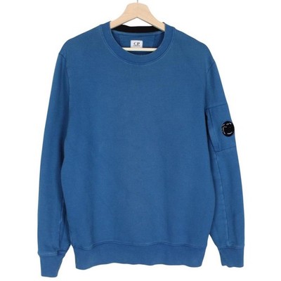 CP Company Sweatshirt Pullover blau Brillengläser Baumwolle