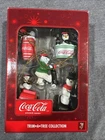 VTG  Coca Cola Trim A Tree Collection Christmas Ornament Set Santa Bear Penguin