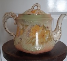 Antique Victorian Teapot by Mayer & Co 1940's Ceramic Teapot