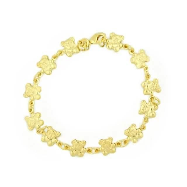 14k Gold Teddy Bracelet 7.5 