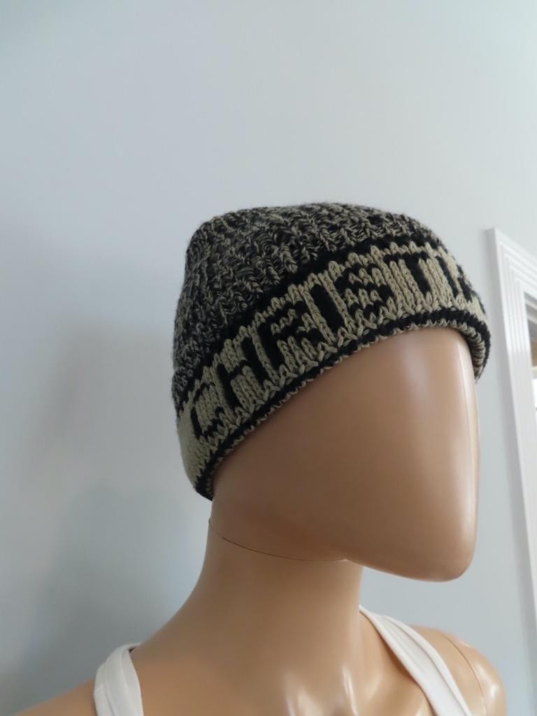 Christian Dior Beige /Black Logo Knit Beanie  Hat thumbnail 6