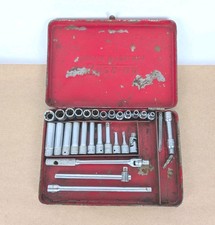 Vintage Snap-on 14 Socket Wrench Steel Case Set 31 Pc Clean Rare Tm-1056 Usa Vintage Snap-on 14 Socket Wrench Steel Case Set 31 Pc Clean Rare Tm-1056 Usa