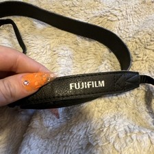 Fujifilm Black Leather Adjustable Camera Neck Shoulder Strap