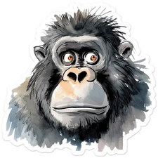 Gorilla Ape - Vinyl Decal Sticker - Car Window Laptop - ebn12281