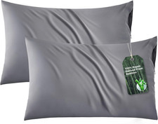 Zipper Pillow Cases Queen, Cooling Pillow Cases Queen Size Set of 2, Rayon Deriv