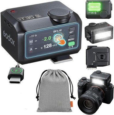GODOX iT30Pro-N Flash Kamerablitz, TTL Auto-Exposure 2.4GHz System