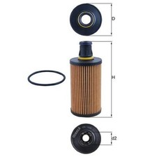 Mahle Ölfilter OX1338D T2R47312 LR133455 | 23445018