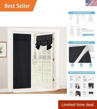 Complete Privacy with Blackout Thermal Curtain - 26" W x 69" L for All Rooms