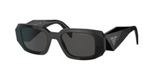 PRADA Prada Milano Women  s Rectangle Sunglasses Black w/ Case Box Cloth PR 17WSF