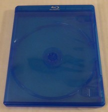 BLUE DOUBLE OR QUADRUPLE DISC BLU-RAY CASE 12.5MM WITH LOGO NEW!