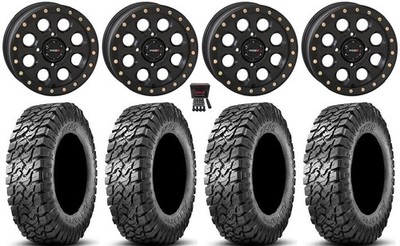 System 3 SB-7 15'' Wheels Bk (6+1) 30'' Predator Tires Kawasaki Mule Pro FXT  KRX