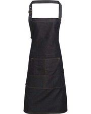 Artisan Collection by Reprime Jeans Stitch Denim Bib Apron - RP126
