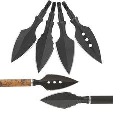Traditional Broadheads Arrowhead Crossbow Archery Screw Tip Point Arrows Hunting