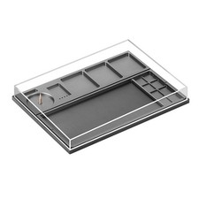Acrylic Watch Parts Storage Box Organizer Watchmakers Repair Tools Storage Tray