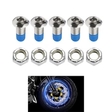 Front Brake Rotor Bolts Brake Disc Hardwar for 1984-2017 Softail 1993-2017 Dyna