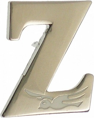 Zeta Phi/&Phi; Beta Big Letter Z Dove Lapel Pin [Silver - 5/8'']