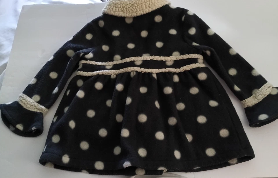 Harajuko Mini for Target Little Girls Polka Dot Fleece Jacket Size M - Image 2 of 4