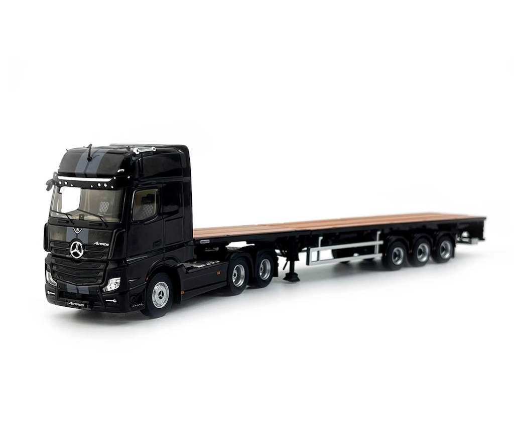 GCD ACTROS GIGASPACE 1/64 トレーラー ED GCD 1:64 Actros Gigaspace Scalable Trailer Truck Model Diecast