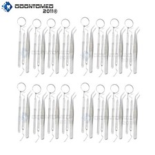 GERMAN 48 Instruments Basic Dental Set Mirror Explorer College plier- 16 OF EA