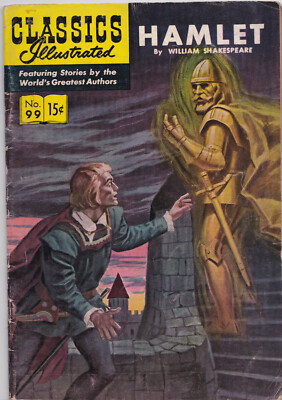 Classics Illustrated No. 99 (Hamlet, Shakespeare), engl. 1. Ausg. HRN 98 (1952!)