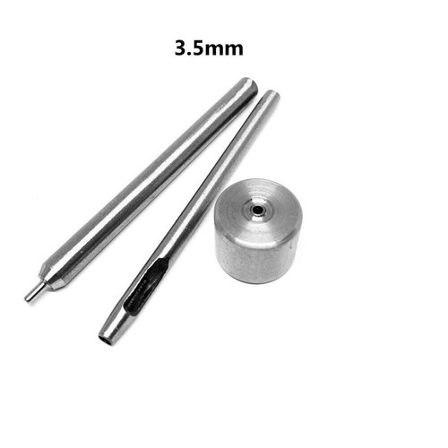 3x Eyelet Punch Die Tool Set Grommet Setter Leather Craft Clothing Canvas Banner - Picture 20 of 29