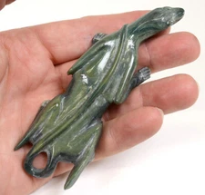 Large Zuni Lizard Fetish by Herbert Him  - 4 3/4"L