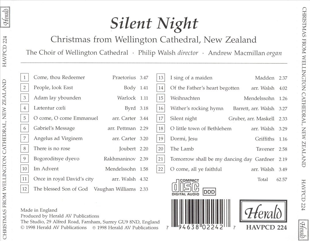 Wellington Cathedral Choir – Silent Night Christmas Carols