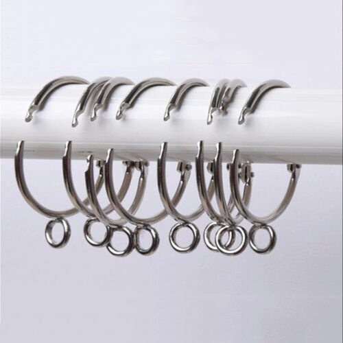  20 Pcs Metal Curtain Ring Drapery Hook Curtains Hooks Shower Decorative - 第 1/17 張圖片