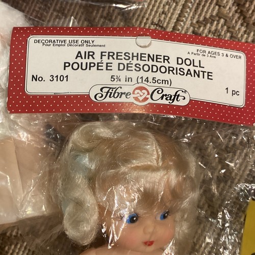 Vintage 1988 & 1992 Fibre Craft 8" Kissenpuppe 3119 & 3 andere Puppen Neu in Verpackung - Bild 10 von 12