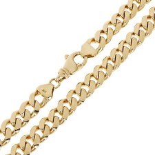 Men's 14k Yellow Gold Solid Miami Cuban Link Necklace 20" 8mm 80.7 grams