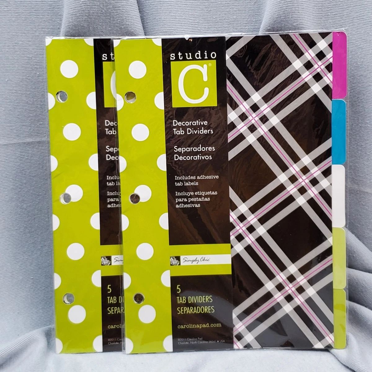 Decorative 3 Ring Binder Dividers Shelly Lighting