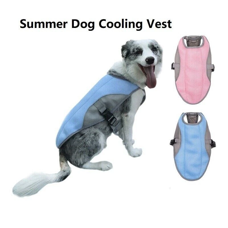 Dog Cooling Vest Pet Cooler Jacket Reflective Coat Clothes Breathable Summer - Image 4 of 4