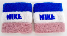 Nike Wristbands Men's Dri-fit Terry White/LT Madder Root/Game Royal