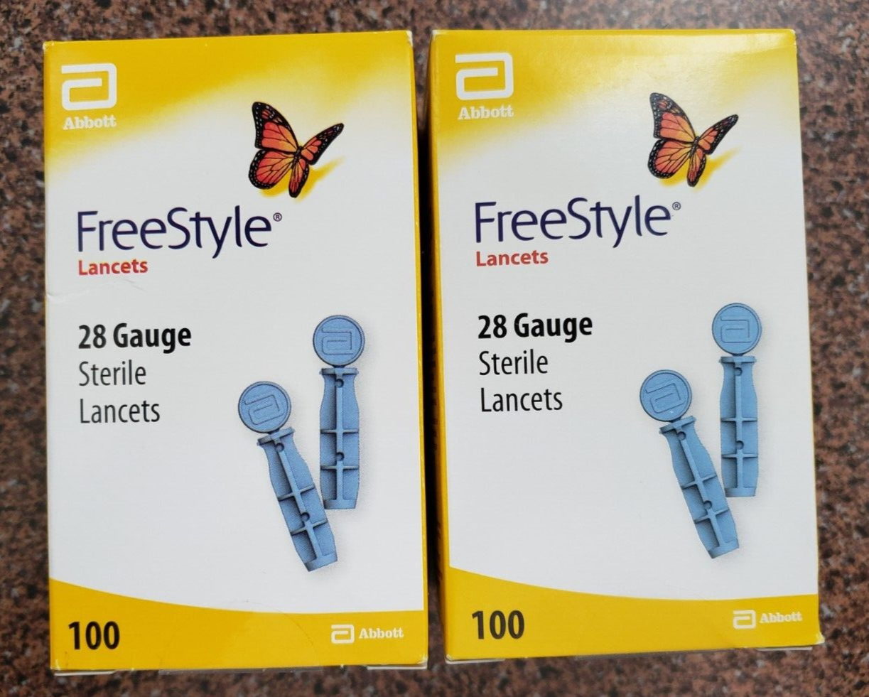 200 Freesyle Lancets (2 boxes of 100) Expiration 2024 or later eBay