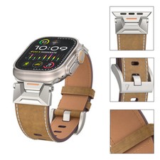 Soft Leather Band for Apple Watch Bracelet Strap Ultra 49mm 9 8 7 6 5 42/44/45mm