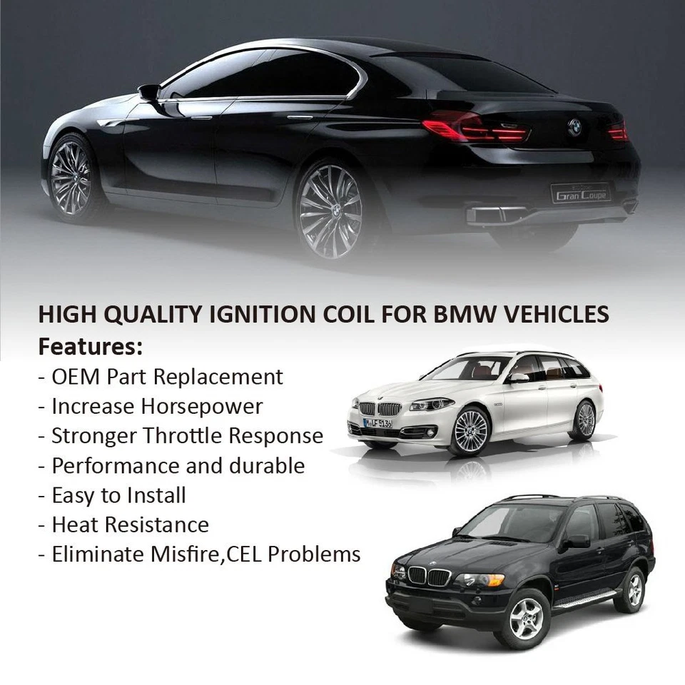 Bobinas de encendido 6 piezas para BMW 328i 328iS 528i Z3 2,8 L l6 1997 1998 1999 2000 UF300 Foto 3 de 4