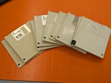                 VINTAGE Lot of 12 Floppy Disks 3 1/2 Inch 3.5 Inch - White/Cream