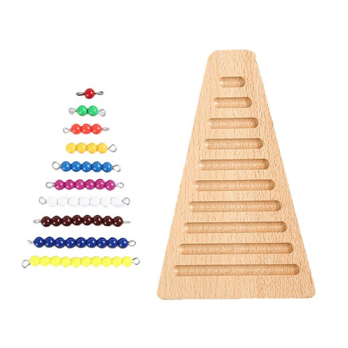 Montessori Math Materiali Per Matematiche Colorate Perline Scale In Anticipo - Foto 3 di 6