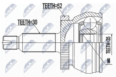 NTY NPZ-HY-554 Gelenksatz, Antriebswelle für HYUNDAI,KIA