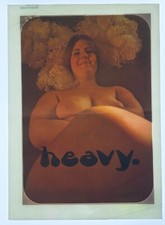 Original Vintage Psychedelic Woman Heavy. Iron On Transfer