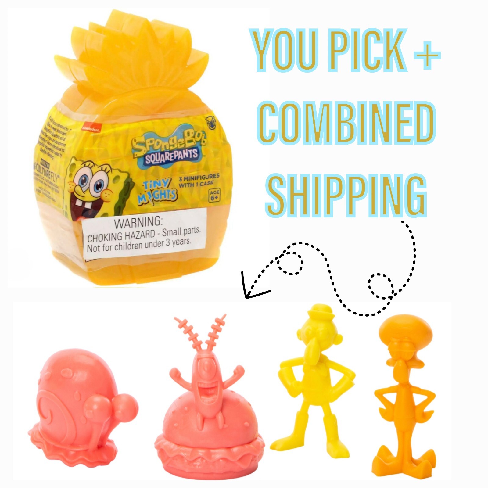 Spongebob Squarepants Tiny Mights Minifigures - YOU PICK + COMBINED SHIPPING