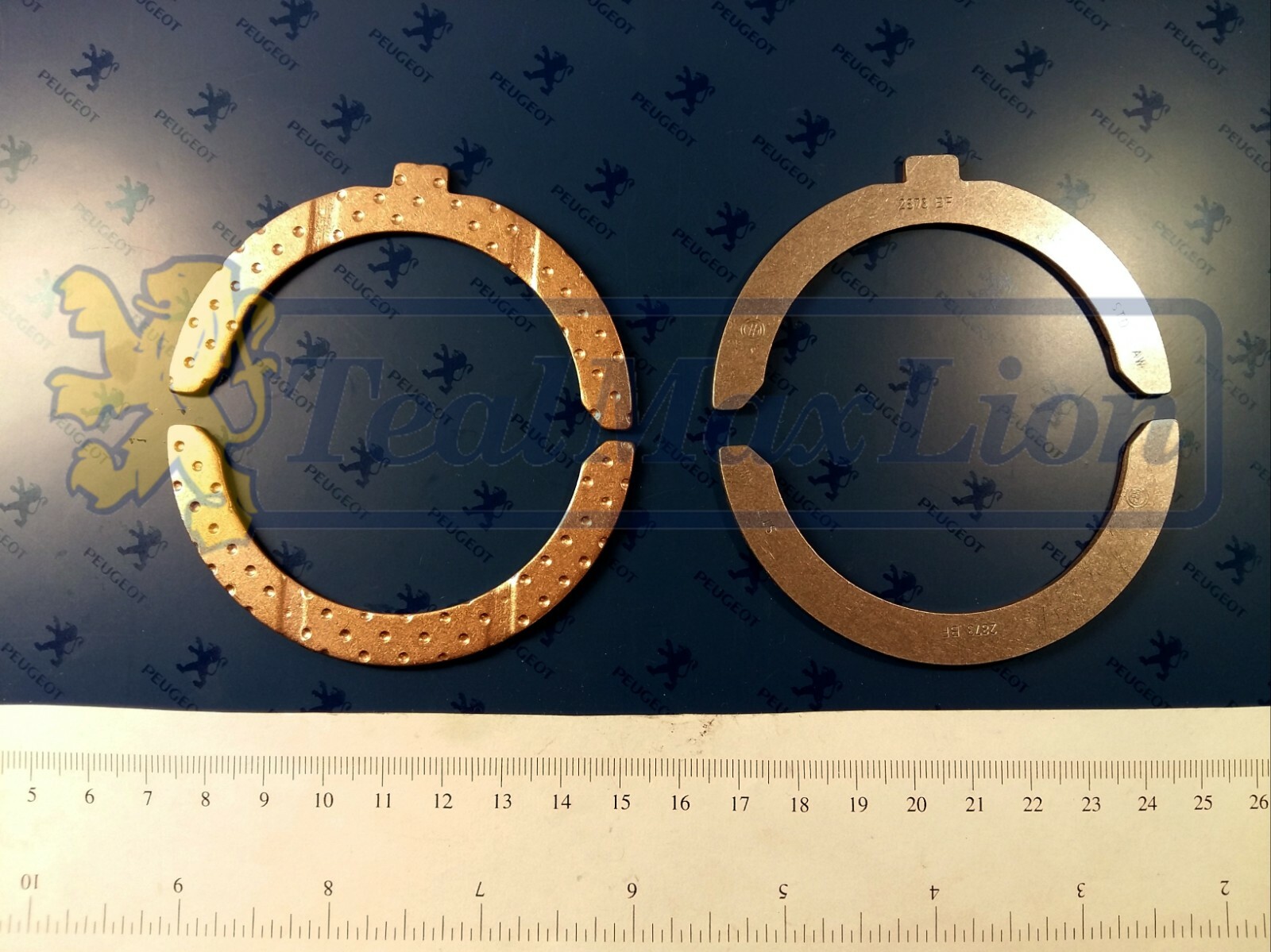 Bagues de butée latérale 2.30 mm pour vilebrequin Peugeot 404 et 504 de haute précision