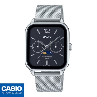 CASIO MTP-M305M-1AVER MTP-M305M-1A Collection Fase Lunar Correa Milanesa METAL