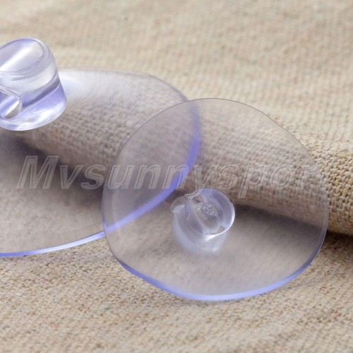 10/50 x Clear Suction Cup Sucker Kitchen Bathroom Hook Hanger 2.8-4cm Parts - Picture 2 of 15